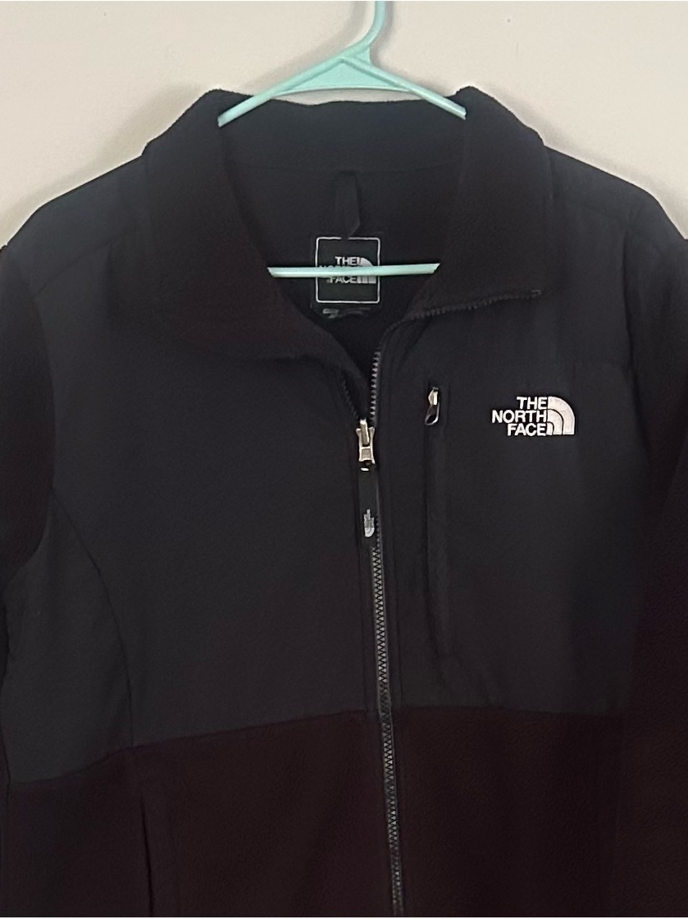 The North Face Black Soft Fleece Zip Jacket with Chest Logo